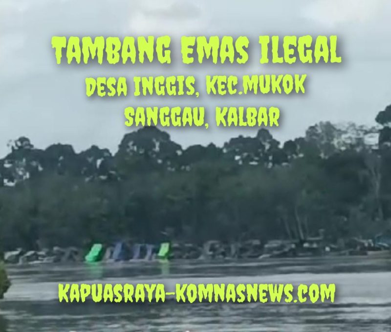 Polda Kalbar Bersama Jajarannya Diminta Basmi PETI di Jalur Sungai Kapuas Desa Inggis Kec. Mukok, Kab. Sanggau