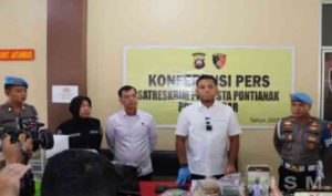 Terciduk Empat Tersangka dan 47 Batang Emas Ilegal Diamankan Sat Narkoba Polresta Pontianak